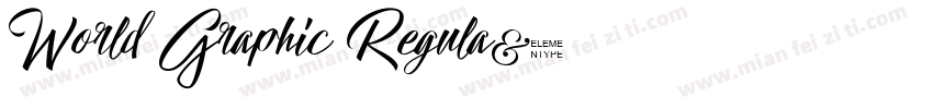 World Graphic Regula字体转换